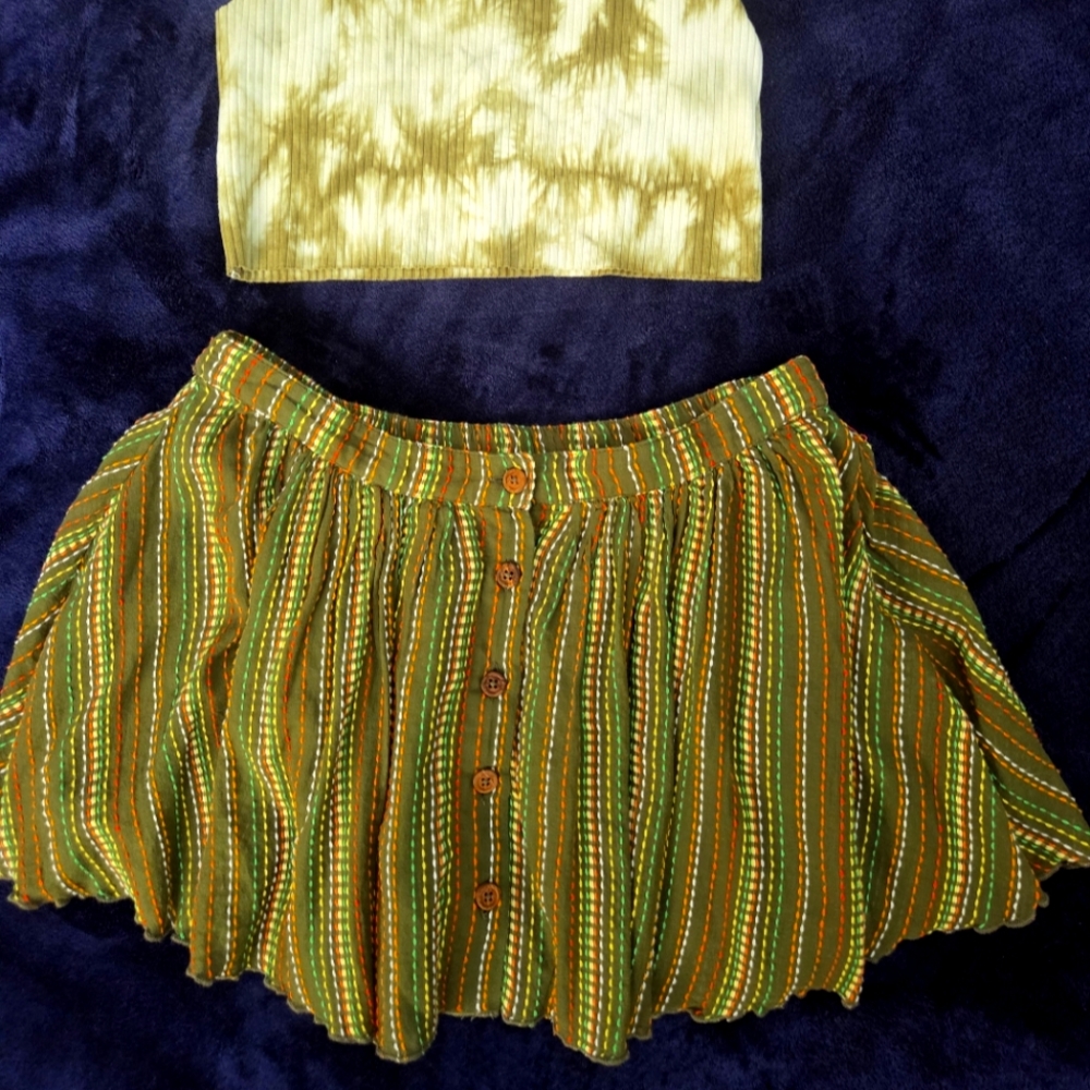 NWOT KIMCHI BLUE MINI SKIRT, SIZE L - Picture 5 of 5